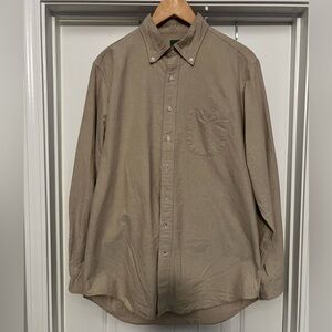 EUC Sid Mashburn OCBD Large oatmeal heather